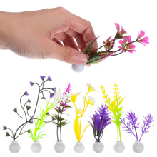 40Pcs Small Fake Grass Clusters for Micro Landscape and Aquarium Decor