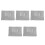 5Pcs Soft Silver Crystal Velvet USB Heated Blanket Home Use Washable 10