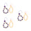 6Pcs Multifunctional Bodhi Root Beaded Phone Wristlet Strap Assorted 7