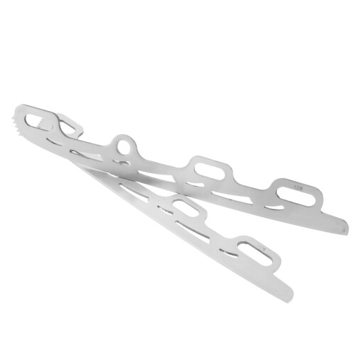 4Pairs Stainless Steel Ice Skate Durable Silver Replacement Kit 1