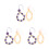 6Pcs Multifunctional Bodhi Root Beaded Phone Wristlet Strap Assorted 9