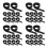 80Pcs Black Elastic Fixing Band for Moxibustion Box Adjustable Fit 4
