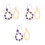 6Pcs Multifunctional Bodhi Root Beaded Phone Wristlet Strap Assorted 6