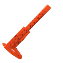 2Pcs Orange Mini Vernier Caliper Plastic Gauge for Jewelry Measuring