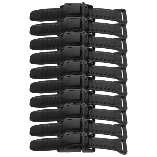 30Sets Adjustable Black Plastic Buckles for Backpack Strap and Bag Use 1