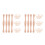 50Pcs Solid Wood Stair Balusters Beige Unpainted Spindles Home Decor 3