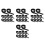 80Pcs Black Elastic Fixing Band for Moxibustion Box Adjustable Fit 5