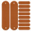 400Pcs Synthetic Embossed Tags Chocolate for Handmade Clothing 2