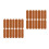 400Pcs Synthetic Embossed Tags Chocolate for Handmade Clothing 4