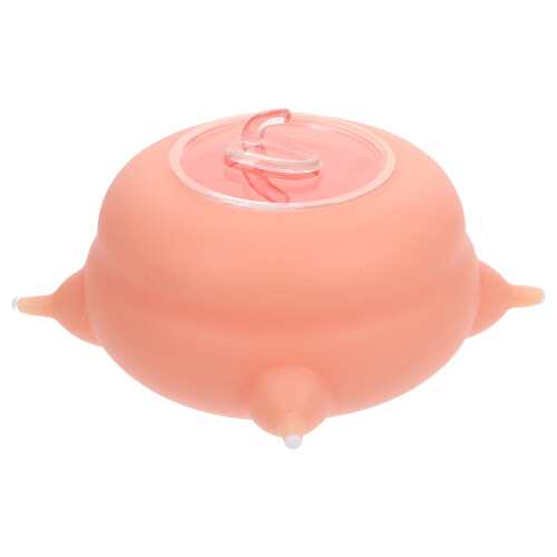 2Pcs Reusable Silicone Milk Container Puppy Feeder Pink Pet Accessory 2