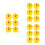 18Pcs Colorful Yellow Clock Time Learning Mold Durable Educational Toy 4