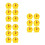 18Pcs Colorful Yellow Clock Time Learning Mold Durable Educational Toy 5