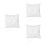3Pcs Ivory Ring Pillow Satin with Pearl Bow for Wedding 4