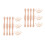 50Pcs Solid Wood Stair Balusters Beige Unpainted Spindles Home Decor 8