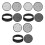 12Sets Portable Plastic Soil Sifting Pan for Sand and Rock Screening 2