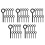 50Pcs Black Steel Hexagonal Wrench for Emergency Exit Devices Portable 4