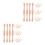 50Pcs Solid Wood Stair Balusters Beige Unpainted Spindles Home Decor 2