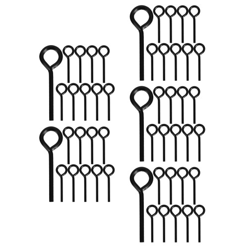 50Pcs Black Steel Hexagonal Wrench for Emergency Exit Devices Portable 2