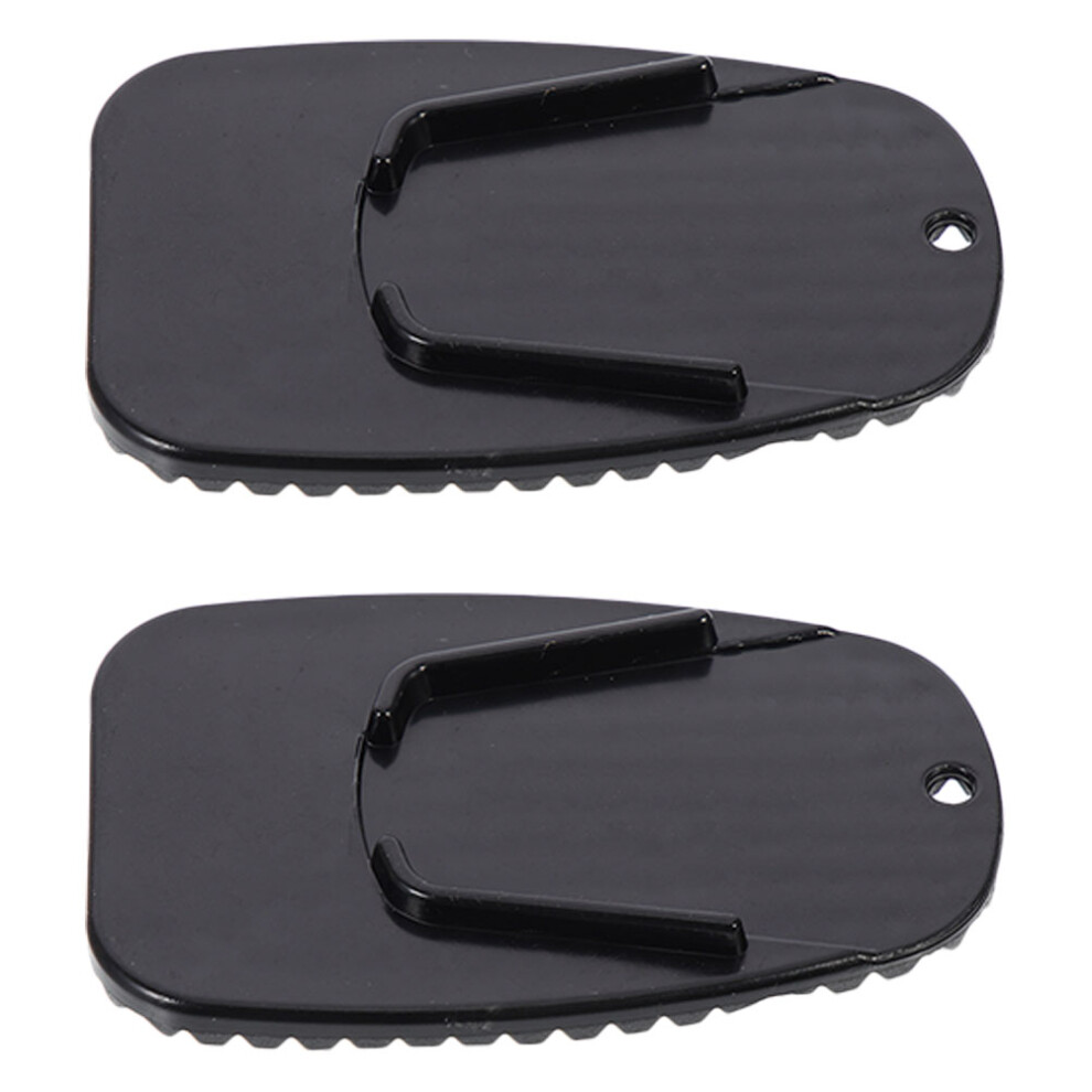10Pcs Abs Motorbike Side Stand Extension Pads Shock Absorbing Black 3633093074855