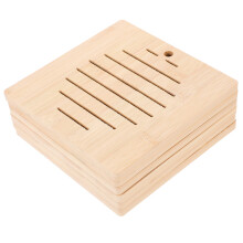 12St Anti-Scald Bamboe Placemats Beige Rattan Geweven Keukendecoratie