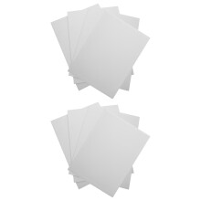 16Pcs Smooth White Oil Paint Boards Wood Canvas Drawing Panels