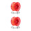 2Sets Snorkel Guideline Spool Duurzaam Aluminium Rood 7