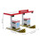 5Pcs Plastic Traffic Model Toll Booth Playset Boys Interactive Toy Set 2