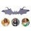 2St Bat Zonnebril Frame Grijs Lichtgewicht Party 8