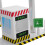 5Pcs Plastic Traffic Model Toll Booth Playset Boys Interactive Toy Set 6