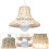 2Pcs Simple White Rattan Woven Pendant Light for Home Decor 11