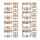 24Pièces Bol Cristal Transparent Support En Acier 6