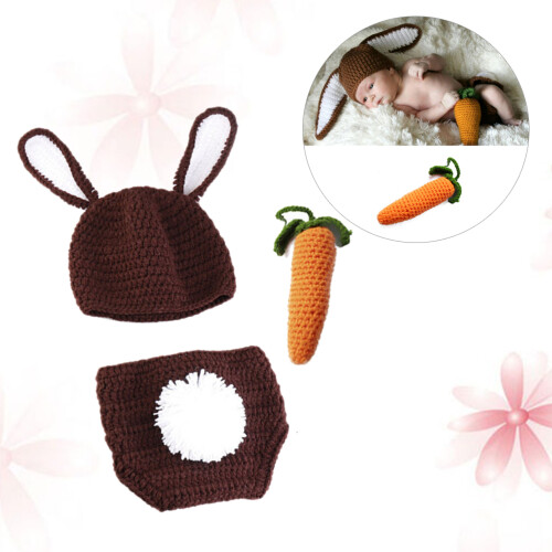 2Pièces Props Photographie Bébé Costume Cadeau - 2