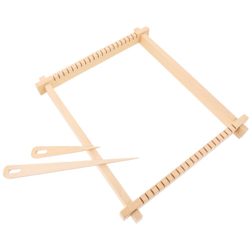 1Ensemble Machine À Tisser En Bois Beige, Kit DIY