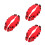 3Paires Cache Étrier Rouge ABS, Protection Arrière 5