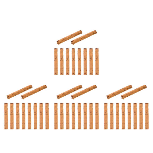 40Pièces Bois Décor Naturel Pour Canne 2