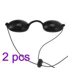 2Pièces Protections Oculaires Noires Confortables Pour Uv Et Voyage