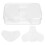 400Pièces Patchs Points Coton Nez Menton Confortables Blancs 1