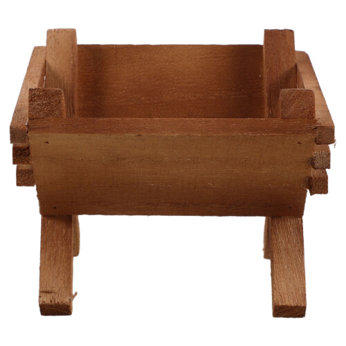 4Pièces En Bois Marron Clair Décor Religieux De Noël