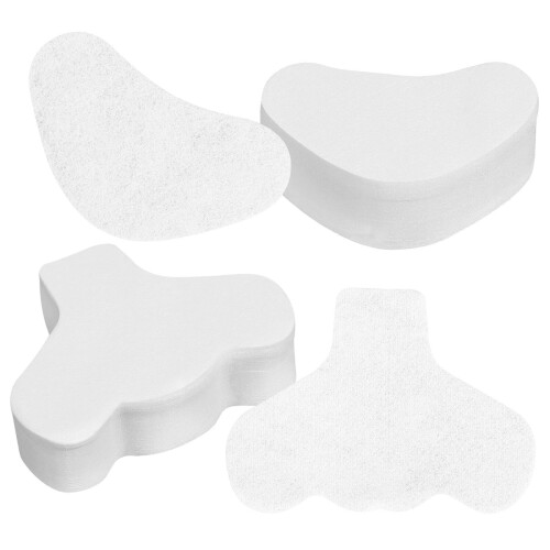400Pièces Patchs Points Coton Nez Menton Confortables Blancs 1