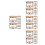24Pièces Bol Cristal Transparent Support En Acier 5