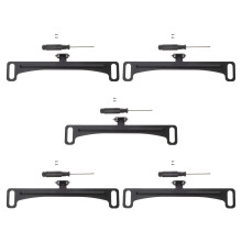 5Ensembles Support Plaque Caméra Recul Plastique Noir Auto