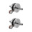 2Pcs Silver Crankshaft Assembly Replacement for Atv Metal Durable Ride 10