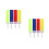 8Pièces Brassards Nylon Élastiques Captains Confortables Colorés 3