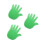 3Pièces Grande Main Eva Vert Pour Animation Cheerleading Party 4