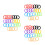75Pièces Étiquettes Clés Silicone Colorées Caps Identificateurs Auto 8