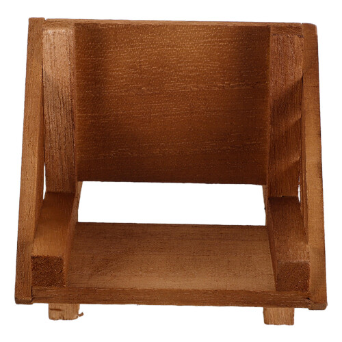 4Pièces En Bois Marron Clair Décor Religieux De Noël 1
