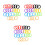 75Pièces Étiquettes Clés Silicone Colorées Caps Identificateurs Auto 5