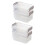 12Pcs Assorted Color Plastic Sundries Organizer Stackable Storage Box 1