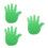 3Pièces Grande Main Eva Vert Pour Animation Cheerleading Party 6