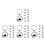 48Pièces Charms Métalliques Pour Collier Animal 9